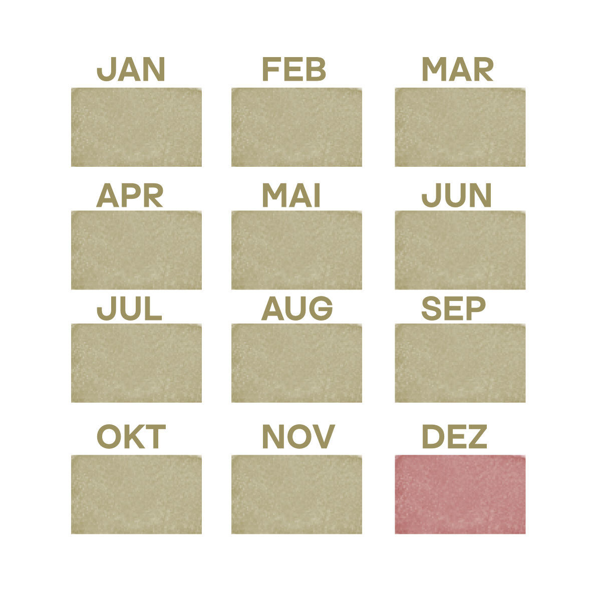 Grafik Kalender 326 Tage pro Jahr Grafik Kalender 326 Tage pro Jahr