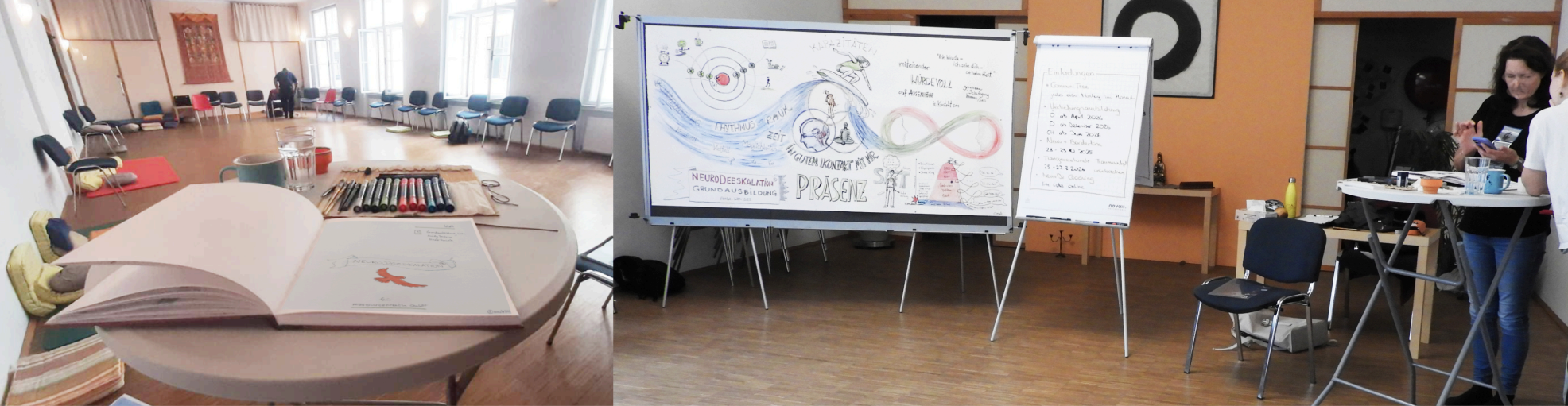Graphic Recording NeuroDeeskalation